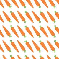 modello di carote dell'orto. raccolta in autunno. vettore
