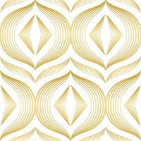 splendido ed elegante design in oro art deco vettoriale senza cuciture