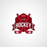 vettore di progettazione del logo dell'hockey