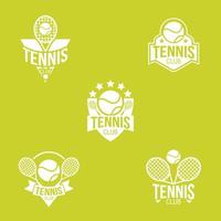 vettore di disegno del logo di tennis