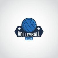 vettore di progettazione del logo di pallavolo. adatto per il logo della tua squadra di pallavolo