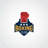 vettore di design del logo di boxe