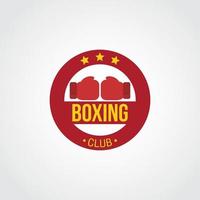 vettore di design del logo di boxe