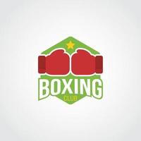 vettore di design del logo di boxe