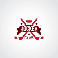 vettore di progettazione del logo dell'hockey