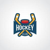 vettore di progettazione del logo dell'hockey