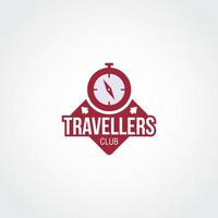 vettore di design del logo dei viaggiatori