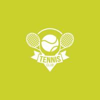 vettore di disegno del logo di tennis