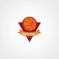 vettore di progettazione del logo di basket. adatto per il logo della tua squadra di basket