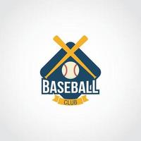 vettore di progettazione del logo di baseball