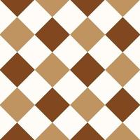 sfondo di scacchiera diamante bianco cioccolato caffè marrone vettore