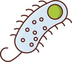 illustrazione vettoriale del virus su uno sfondo trasparente. simboli di qualità premium. icona del colore piatto della linea vettoriale per il concetto e la progettazione grafica.