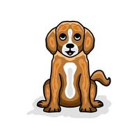 dog sitter con sfondo bianco, disegno del logo vettoriale modificabile