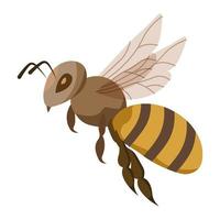 illustrazione, carina vespa multicolore, ape insetto. design grafico per cartolina, stampa, doodle, adesivo