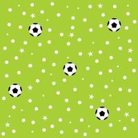 pallone da calcio stella pois sfondo verde vettore