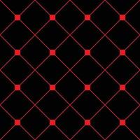 sfondo nero griglia diamantata quadrato rosso. sfondo di struttura del modello minimo classico. vettore