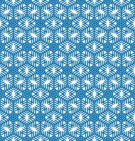 Reticolo delle mattonelle del fiocco di neve Ornamento di vacanza invernale Struttura geometrica vettore