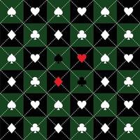 carta adatta verde nero bianco scacchiera sfondo diamante