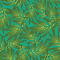 foglie di calendula - tagete su sfondo verde