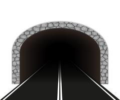 illustrazione di vettore del tunnel dell&#39;automobile