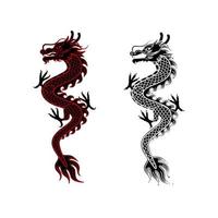 illustrazione del drago cinese vettore