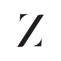 lusso lettera z logo vettoriale su sfondo bianco.