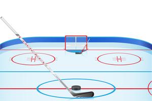 illustrazione vettoriale stadio di hockey