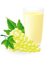 illustrazione vettoriale di succo d&#39;uva bianca