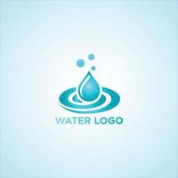 vettore di progettazione logo aziendale logo acqua