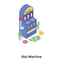 concetti di slot machine vettore