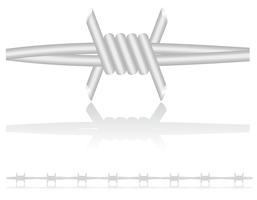 illustrazione vettoriale di filo spinato
