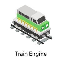 concetti di motore del treno vettore