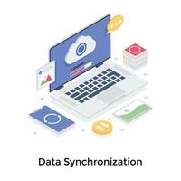 concetti di sincronizzazione dei dati vettore