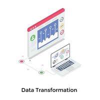concetti di trasformazione dei dati vettore