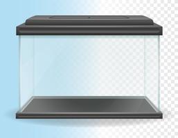 illustrazione vettoriale di acquario trasparente