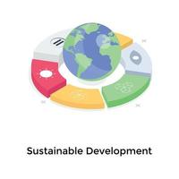 concetti di sviluppo sostenibile vettore