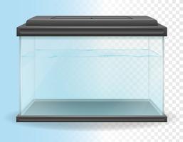illustrazione vettoriale di acquario trasparente
