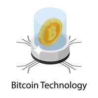 concetti di tecnologia bitcoin vettore