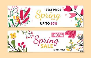 miglior prezzo primavera vendita fiore floreale stagione marketing banner business vettore