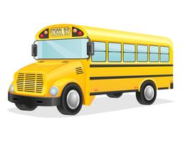illustrazione vettoriale di scuolabus