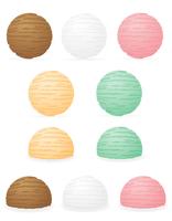 illustrazione vettoriale palle di gelato