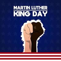 modello di tema del giorno di martin luther king. vettore