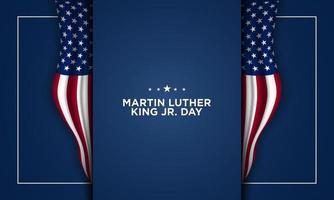 Martin Luther King jr. sfondo del giorno. banner, poster, biglietto di auguri. vettore