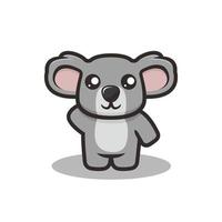 illustrazione vettoriale della mascotte del koala carino