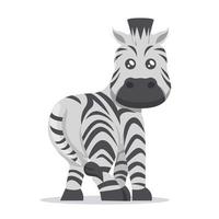 simpatica mascotte zebra vettore