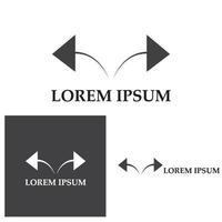 freccia illustrazione vettoriale icona logo modello di progettazione