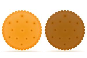 illustrazione vettoriale biscotto croccante biscotto