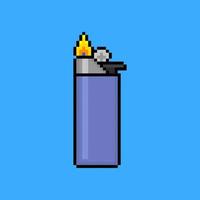 accendino a gas pixel art vettore