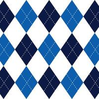 modello argyle blu senza cuciture vettore