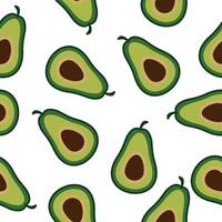 modello frutta avocado vettore senza soluzione di continuità design piatto sfondo